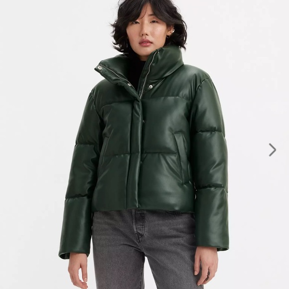 Levi's Forest Green Puffer Jacket - Picture 2 of 13